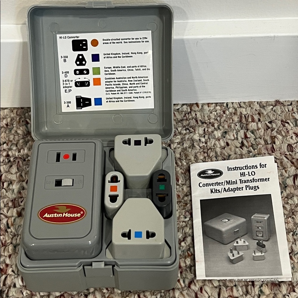 Austin House Hi-Lo Electrikit 1-25 and 50-1600 Watts Converter Mini Transformer